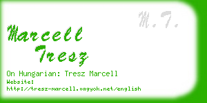 marcell tresz business card